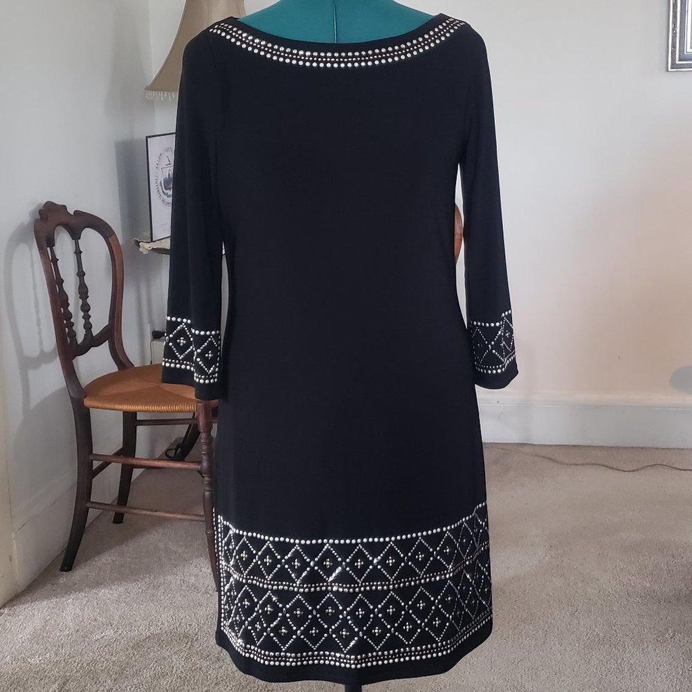 WHBM Rhinestone Studs Black Dress